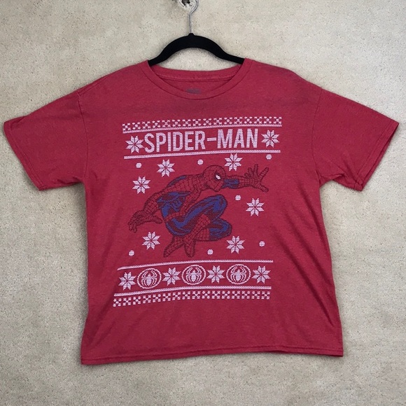 Youth Marvel Spiderman Short Sleeve T-shirt Size M